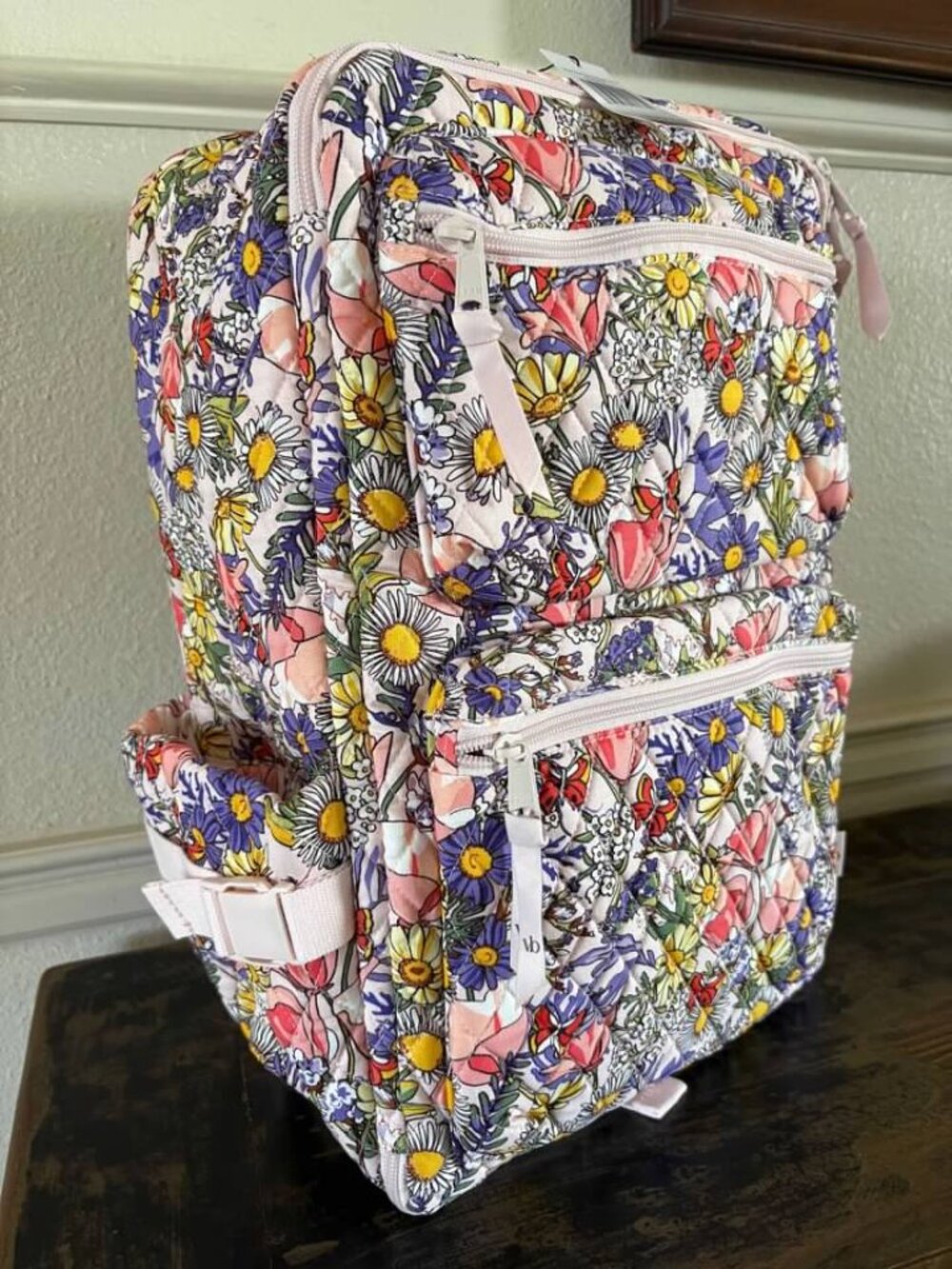 Vera Bradley Essential Travel Backpack Coastal Wildflowers NWT